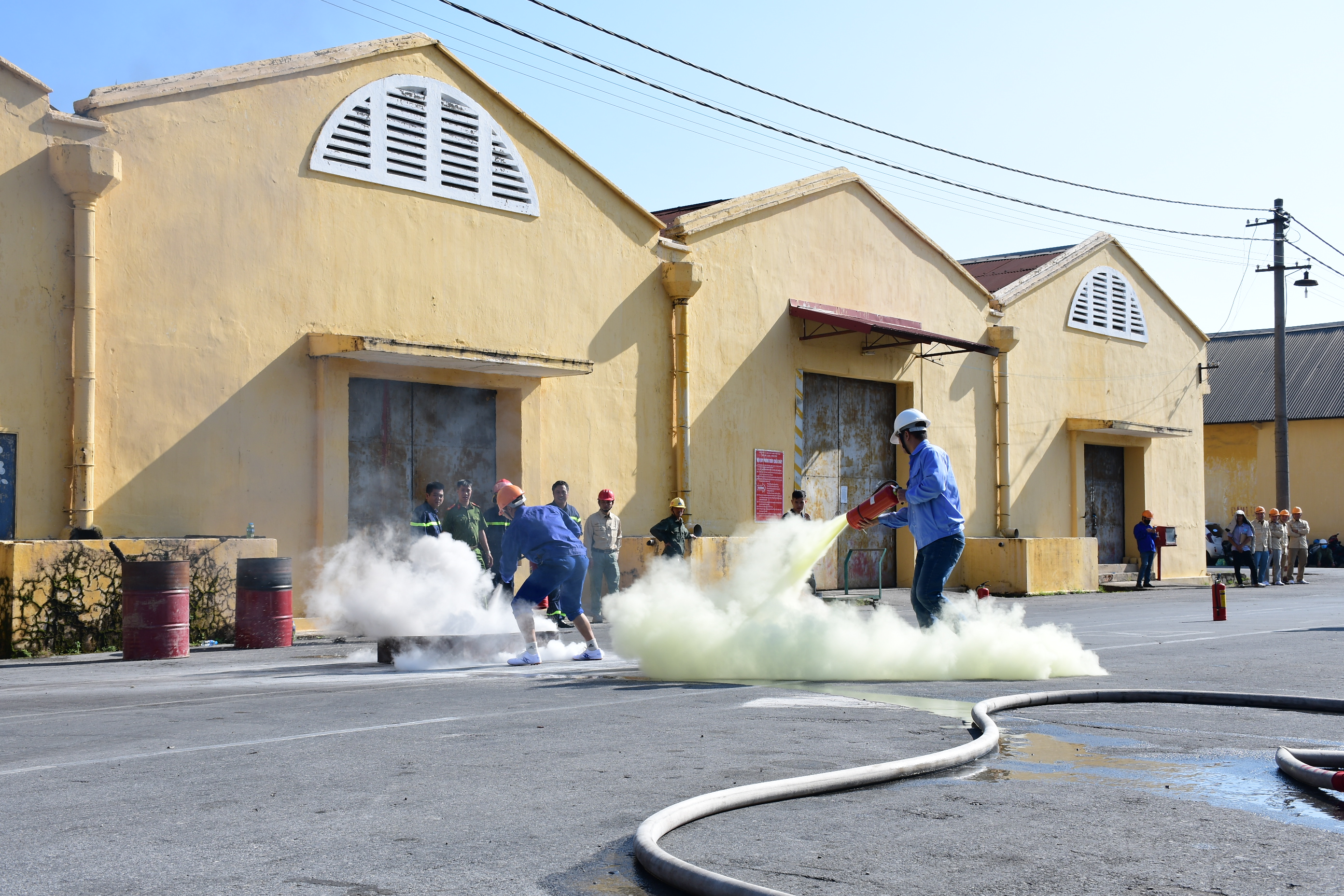 Hội thao PCCC cụm Cơ quan doanh nghiệp khu vực Máy Chai: Công ty TNHH dầu khí Đài Hải giành giải nhất